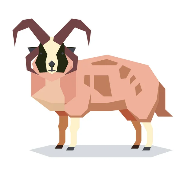 平坦な幾何ヤコブ羊 — ストックベクタ