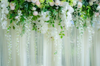 Sahne gül düğün kullanmak için yapılır.