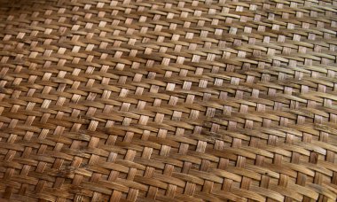 Bambudan yapılmış bir hasır desen
