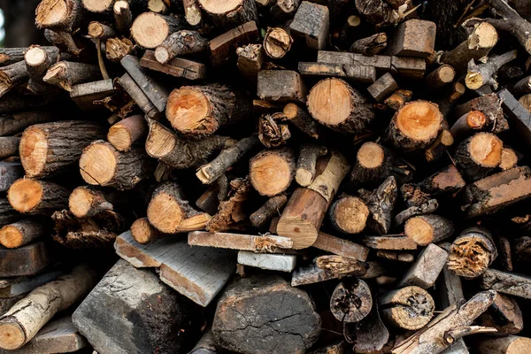 Piles of logs stacked waiting to make charcoal. — Stock Image Piles Logs Stacked Waiting Make Charcoal Stock Image