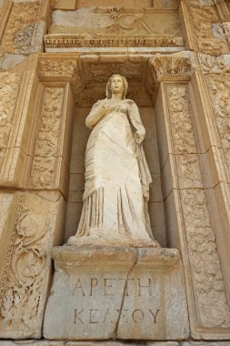 Türkiye / İzmir / Selcuk 27 Şubat 2019 Roma döneminden antik Efes kentinden görüntüler.