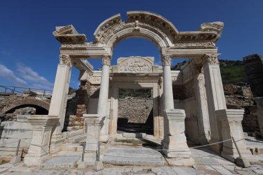 Türkiye / İzmir / Selcuk 27 Şubat 2019 Roma döneminden antik Efes kentinden görüntüler.