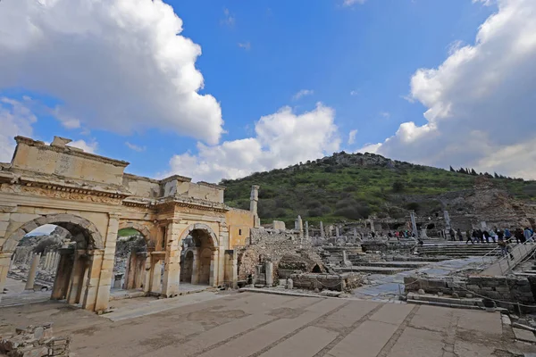 Türkiye Zmir Selcuk Şubat 2019 Roma Döneminden Antik Efes Kentinden — Stok fotoğraf