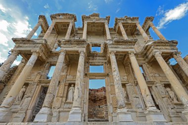Türkiye / İzmir / Selcuk 27 Şubat 2019 Roma döneminden antik Efes kentinden görüntüler.