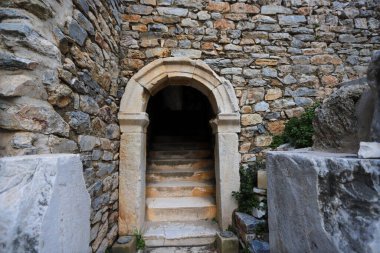 Türkiye / İzmir / Selcuk 27 Şubat 2019 Roma döneminden antik Efes kentinden görüntüler.