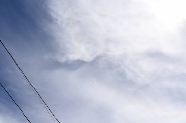 Bulutlu mavi gökyüzü