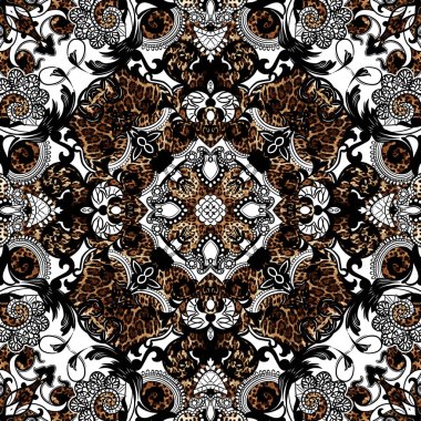 Hayvan derisi desenli Paisley.