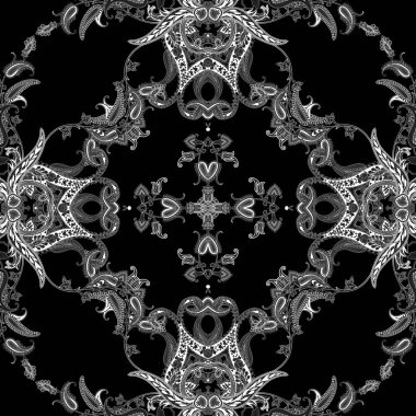 Siyah beyaz desenli desen.