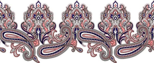 Modèle de Paisley. Tapis indien paisley motif ornement . — Photo