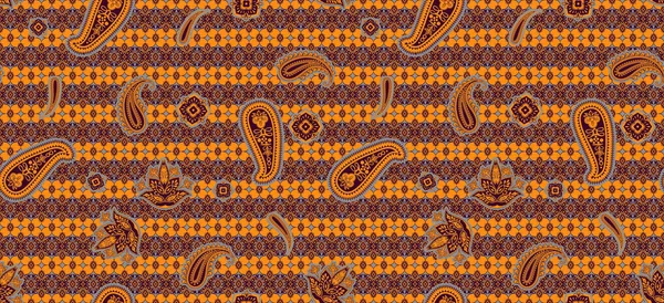 Fashion print for clothes. Seamless ethnic paisley pattern.