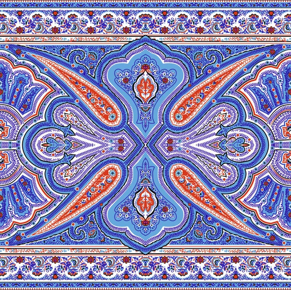 Paisley pattern. Indian rug paisley ornament pattern. — Stock Photo, Image