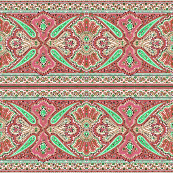 Paisley pattern. Indian rug paisley ornament pattern.