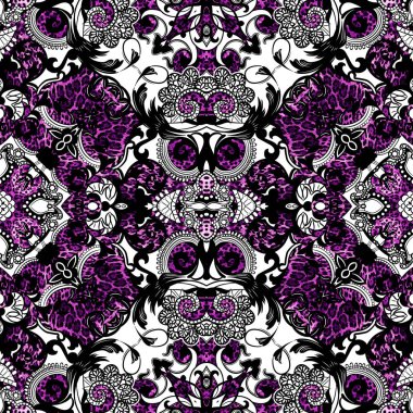 Hayvan derisi desenli Paisley.