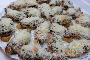 Atıştırmalıklar, lezzetli sağlıklı gıda Sağlık için. Tatil aperatifler