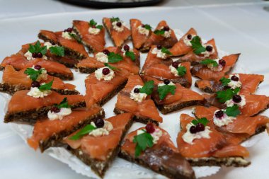 Atıştırmalıklar, lezzetli sağlıklı gıda Sağlık için. Tatil aperatifler