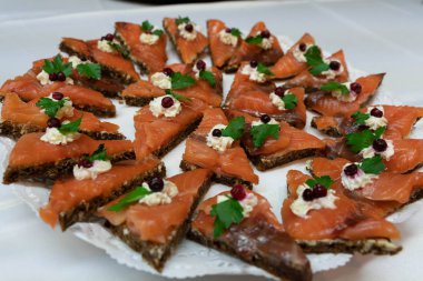 Atıştırmalıklar, lezzetli sağlıklı gıda Sağlık için. Tatil aperatifler