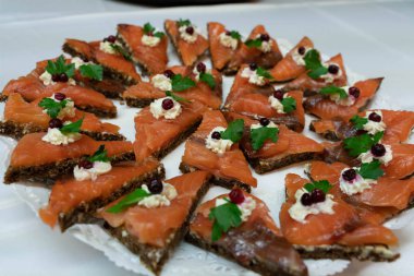 Atıştırmalıklar, lezzetli sağlıklı gıda Sağlık için. Tatil aperatifler