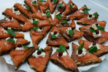 Atıştırmalıklar, lezzetli sağlıklı gıda Sağlık için. Tatil aperatifler