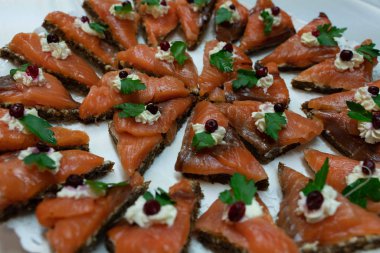 Atıştırmalıklar, lezzetli sağlıklı gıda Sağlık için. Tatil aperatifler