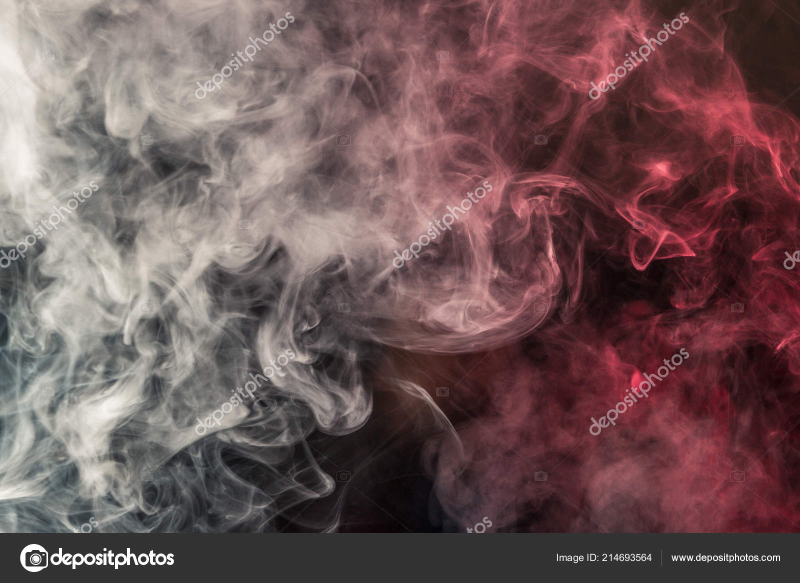 Colorful Smoke Black Background Red White Colors Beautiful Textural  Background Stock Photo by ©mikrokon 214693564