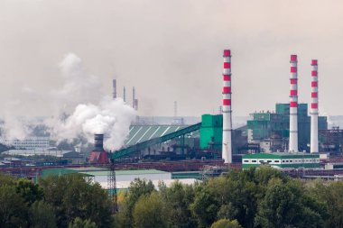 İşleme tesisi Kömür Nehri kıyısında çalışır. Duman boruları şehir atmosferi kirletiyor. Çevrenin, emisyon içine su kaynakları kirliliği kavramı. 