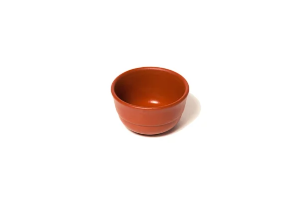 茶色の粘土のカップ お茶の概念 — ストック写真