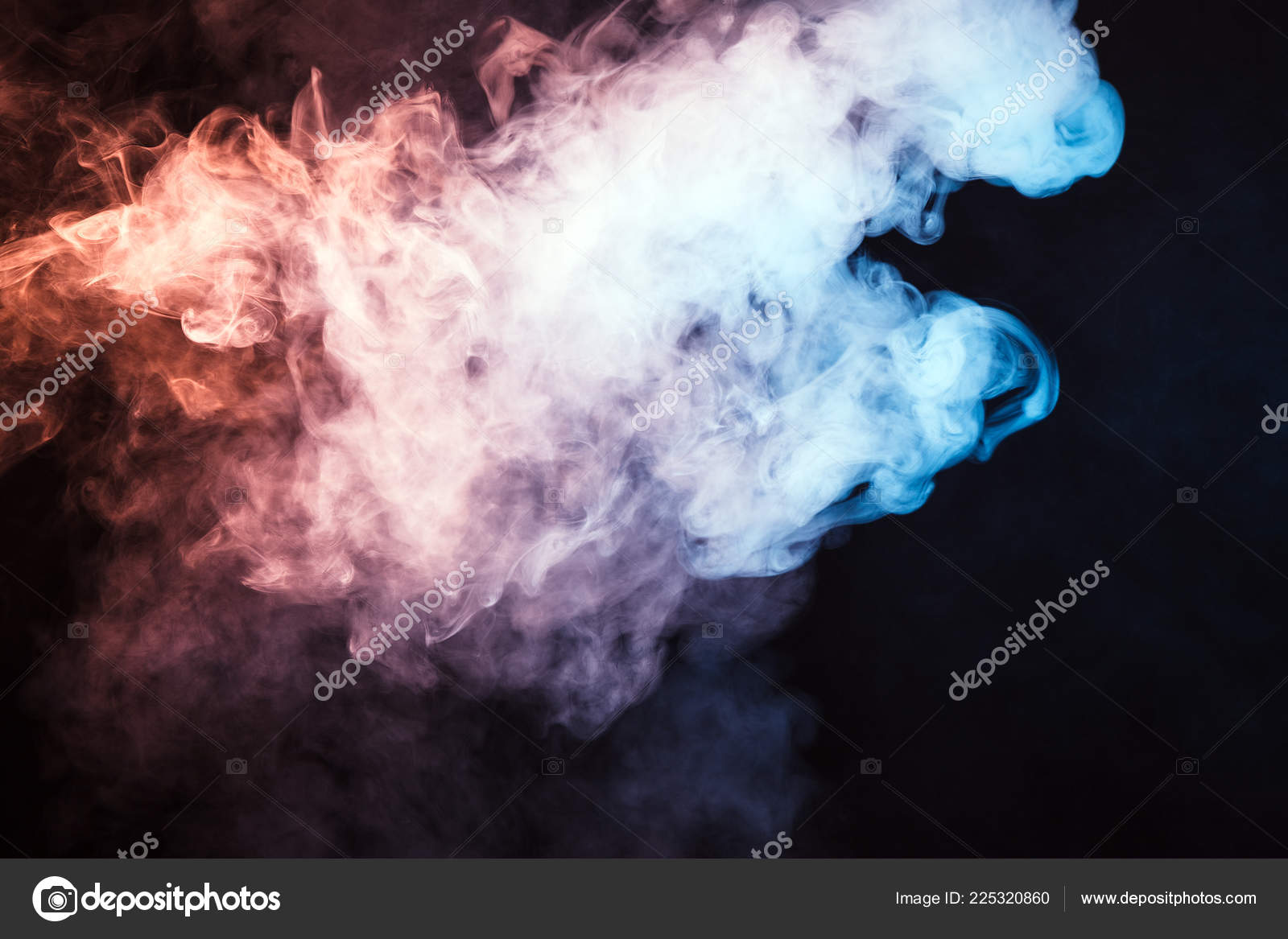 Farbiger Rauch Auf Schwarzem Hintergrund Das Konzept Einer Lichtshow Bei Stockfotografie Lizenzfreie Fotos C Mikrokon