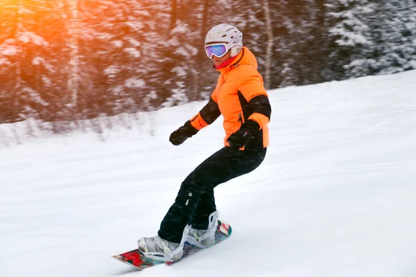 Ρωσία Sheregesh 2018 Επαγγελματίας Snowboarder Φωτεινό Αθλητικά Είδη Και Στολή — Φωτογραφία Αρχείου