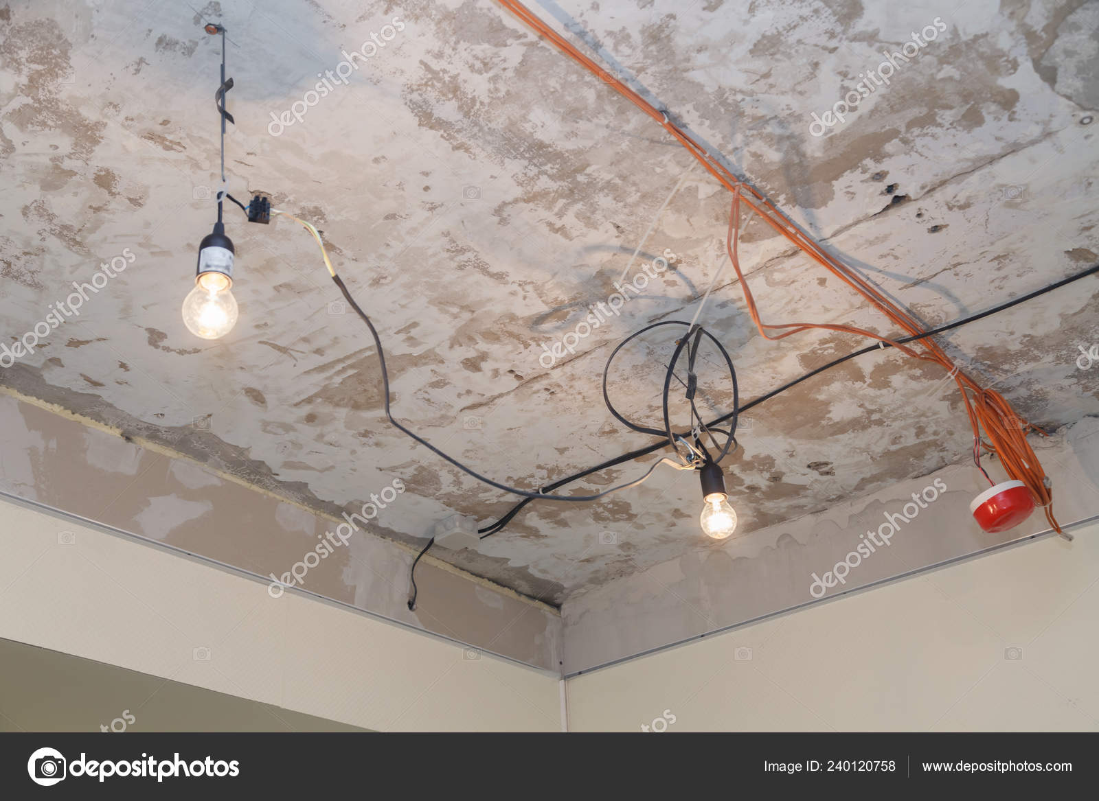 Installation Repair Electric Cable Lamp Bulb Smoke Detector