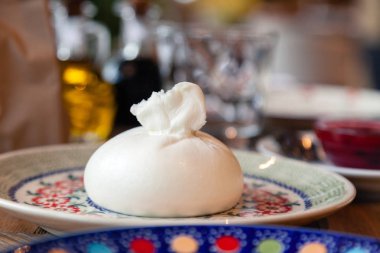 Yuvarlak renk closeup taze yerel İtalyan yumuşak yuvarlak buratta olmak