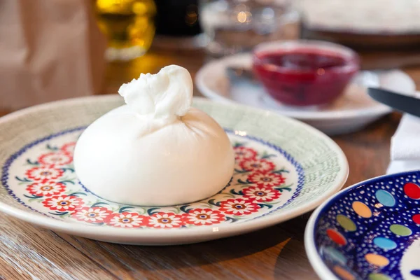 Yuvarlak renk closeup taze yerel İtalyan yumuşak yuvarlak buratta olmak