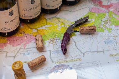 France Lyon 2019-06-20 serisi şarap şişeleri Burgundy Top Wi