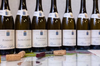 France Lyon 2019-06-20 serisi şarap şişeleri Burgundy Top Wi