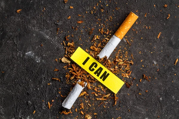 Léčba Závislosti Nikotinu Výstupu Cigaret Závislosti Tabáku Boj Proti Nebezpečné — Stock fotografie