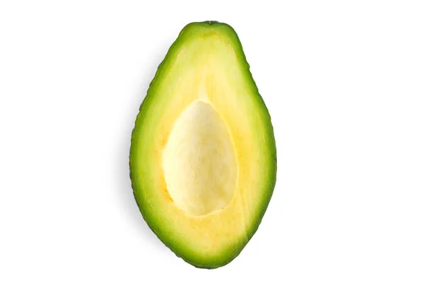 Geïsoleerde Avocado Een Witte Achtergrond Geïsoleerde Tropische Vruchten — Stockfoto