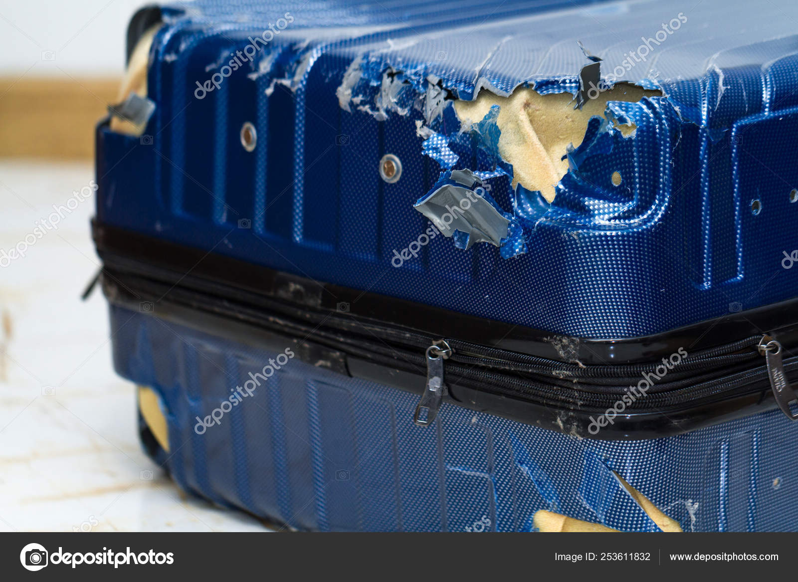 broken luggage wheel