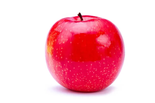 Čerstvé Červené Jablko Izolované Bílém Pozadí — Stock fotografie