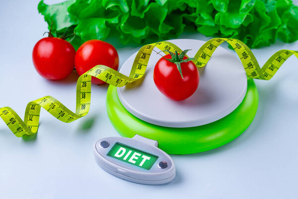 Диетическая концепция. Правильное питание и потеря веса. Здоровый образ жизни
