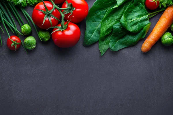 Обсмажити овочі для приготування свіжих здорових страв. Чистий збалансований — стокове фото