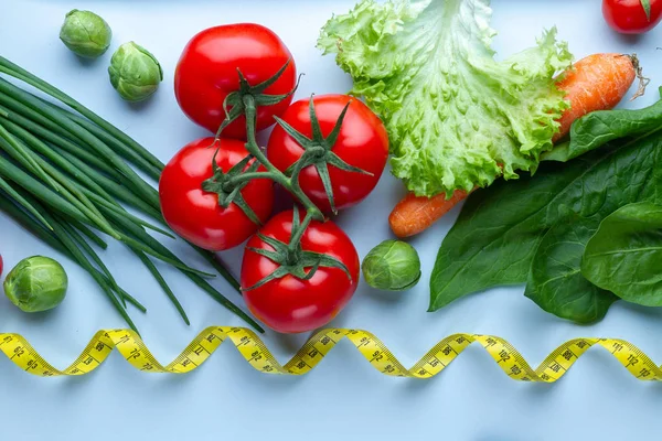 Dieet en voeding concept. Rijpe groenten om gezond te koken — Stockfoto