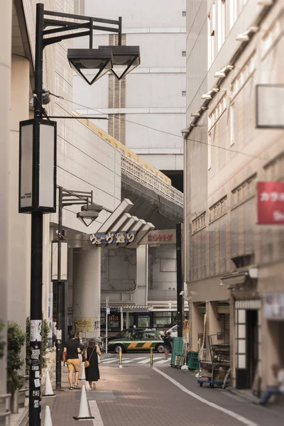 Zobacz Portal Street Fala Która Oznacza Wejście Centralnej Dzielnicy Shibuya — Zdjęcie stockowe