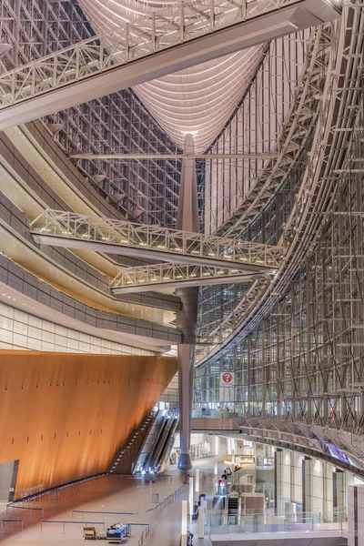 Tokyo Japan August 2018 Innenansicht Des Tokyo International Forum Erbaut — Stockfoto