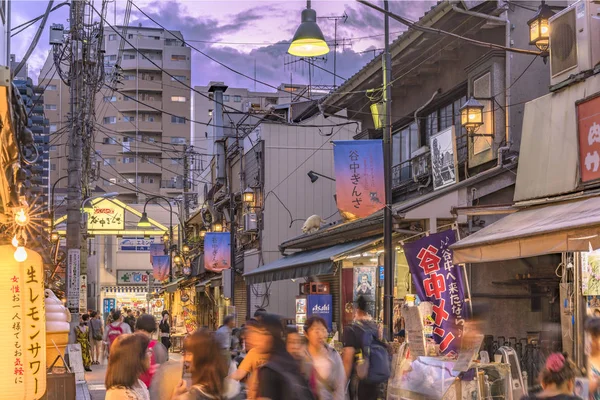 Токио Япония Августа 2019 Года Старомодная Торговая Улица Янака Гинза — стоковое фото