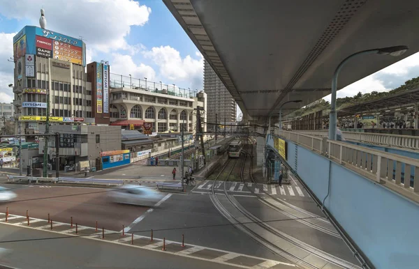 Tokyo Japan October 2018 Oji City Crossing Intersection Front Oji — Stock Photo, Image