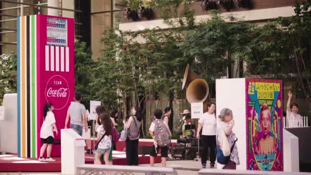 Tokio Japonia Lipiec 2019 Wydarzenie Bądź Zmianą Tokio 2020 Zorganizowane — Wideo stockowe