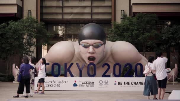 Tokyo Japon Juillet 2019 Événement Change Tokyo 2020 Organisé Sur — Video