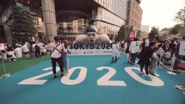 Tokio Japan Augustus 2019 Evenement Voor Olympische Spelen Van Tokio — Stockvideo