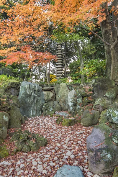 Tokyo Japan December 2019 Tokyo Metropolitan Park Kyufurukawa Japanese Garden — Photo