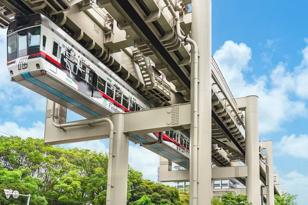 Chiba Giappone Luglio 2020 Sistema Monorotaia Sospeso Più Lungo Mondo — Foto Stock