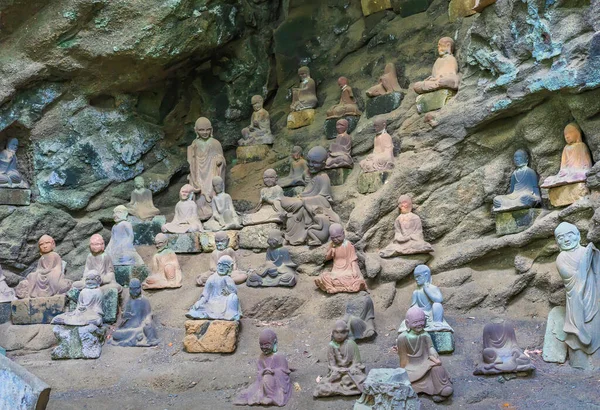 Chiba Japan Juli 2020 Boeddhistische Beelden Van Arhat Monniken Gemaakt — Stockfoto